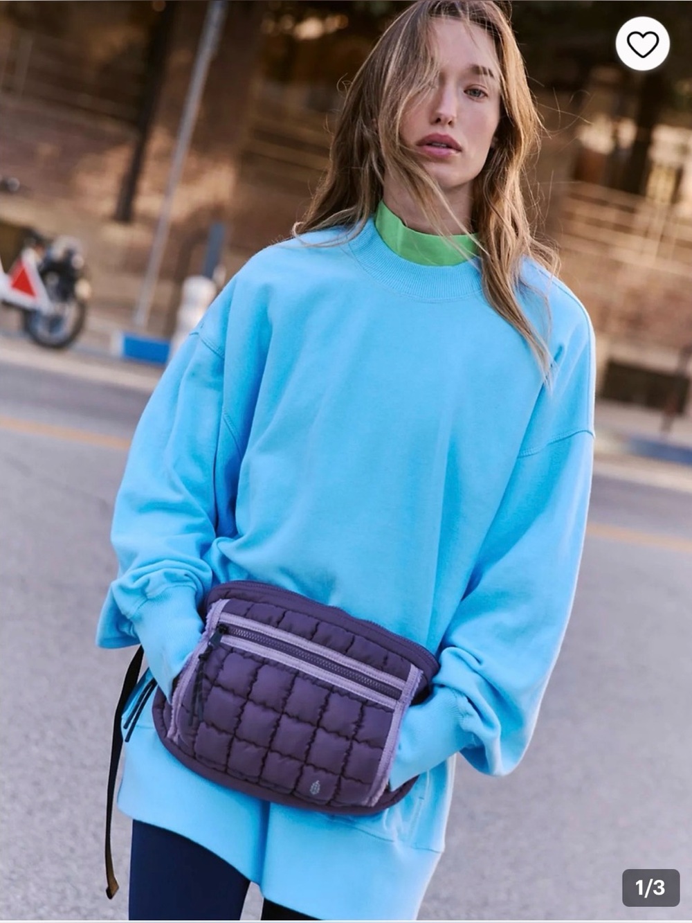 FP Movement Quilted Muff Slingbag in Graphite